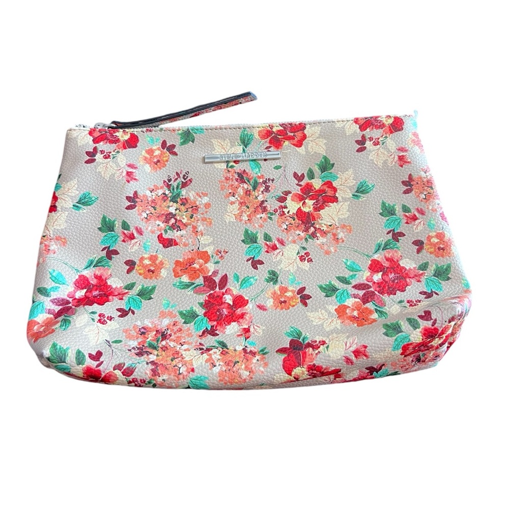 Steve Madden Tan Floral Large Clutch